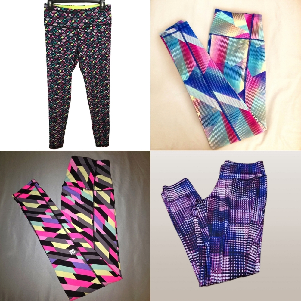 Victoria’s Secret Leggings bundle 4 Pairs Geometric Colorful